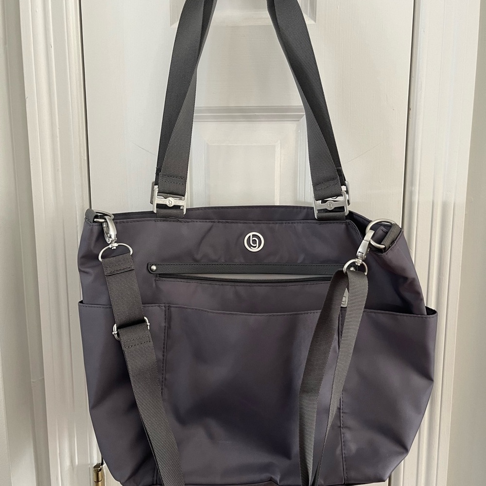 Large Gray Baggalini Tote